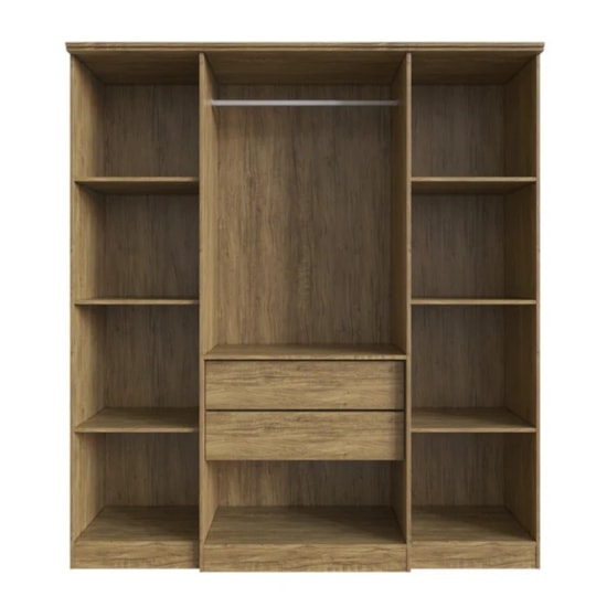 Guarda Roupa 4 Portas Miami Doripel Off White Nogueira