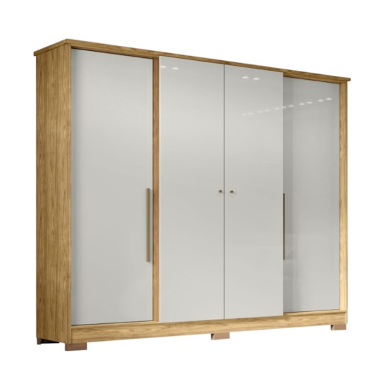 Guarda Roupa 4 Portas Mônaco Mx Marrocos Off White Guarda Roupa 4 Portas Mônaco Mx Marrocos Off White