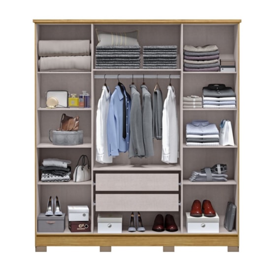 Guarda Roupa 4 Portas Mônaco Mx Marrocos Off White Guarda Roupa 4 Portas Mônaco Mx Marrocos Off White