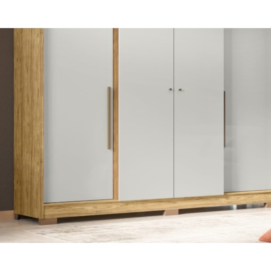 Guarda Roupa 4 Portas Mônaco Mx Marrocos Off White Guarda Roupa 4 Portas Mônaco Mx Marrocos Off White