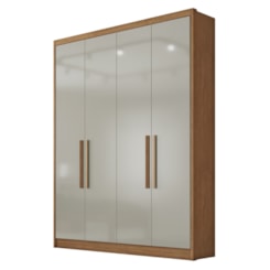 Guarda Roupa 4Pts 3Gav Casal Moderni Mdf Camaru Fendi