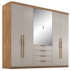 Guarda Roupa 6 Porta Giardino Demobile Amendoa Nude Guarda Roupa 6 Porta Giardino Demobile Amendoa Nude