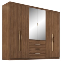Guarda Roupa 6 Porta Giardino Demobile Nogueira Touch Guarda Roupa 6 Porta Giardino Demobile Nogueira Touch