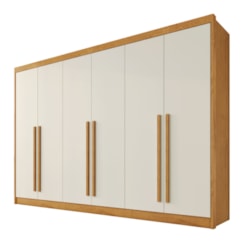 Guarda Roupa 6 Portas Alba 100% Mdf Peroba Off White Guarda Roupa 6 Portas Alba 100% Mdf Peroba Off White