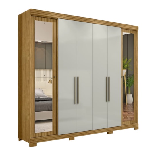 Guarda Roupa 6 Portas Bogota Mx Marrocos Off White Guarda Roupa 6 Portas Bogota Mx Marrocos Off White