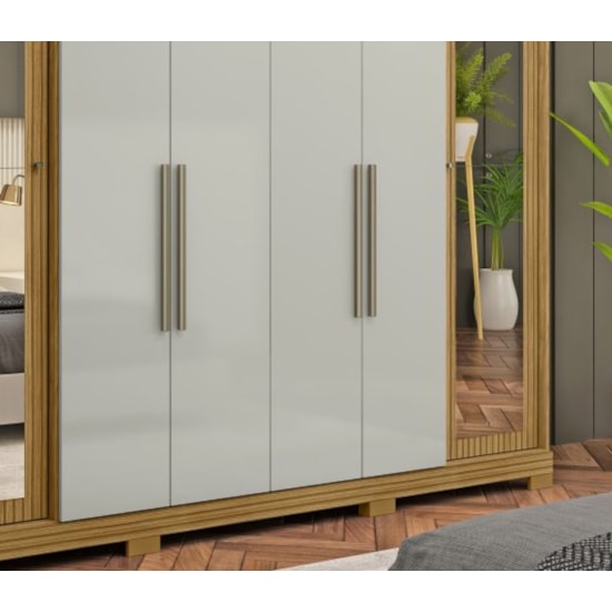 Guarda Roupa 6 Portas Bogota Mx Marrocos Off White Guarda Roupa 6 Portas Bogota Mx Marrocos Off White