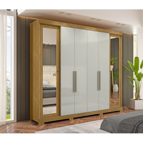 Guarda Roupa 6 Portas Bogota Mx Marrocos Off White Guarda Roupa 6 Portas Bogota Mx Marrocos Off White