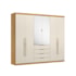 Guarda Roupa 6 Portas Giardino Demobile Cinamomo Off White