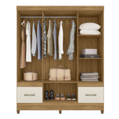 Guarda Roupa 6 Portas Ms912 Moval Freijó Off White Guarda Roupa 6 Portas Ms912 Moval Freijó Off White