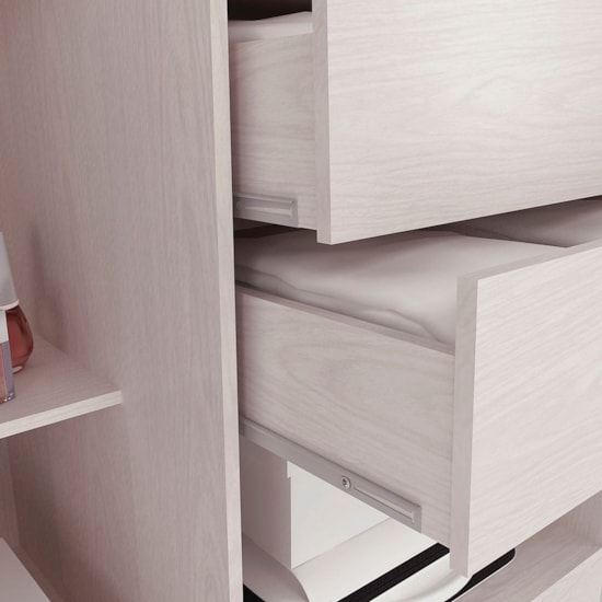 Guarda Roupa 6 Portas Paris 100% Mdf Branco