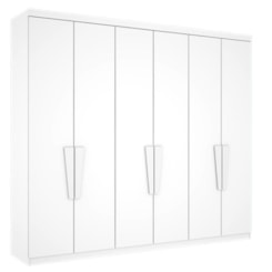 Guarda Roupa Casal 6 Portas Supreme Branco Guarda Roupa Casal 6 Portas Supreme Branco