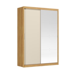 Guarda Roupas 2 Portas De Correr Riva C/ Cinamomo Off White