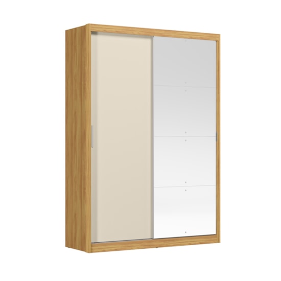 Guarda Roupas 2 Portas De Correr Riva C/ Cinamomo Off White