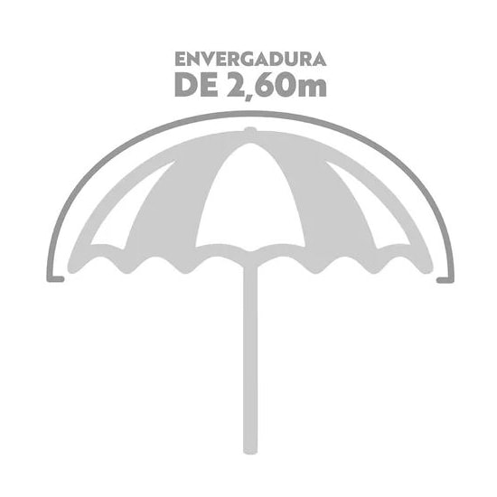 Guarda Sol Aluminio 2,60M Polisester Mor Azul Guarda Sol Aluminio 2,60M Polisester Mor Azul