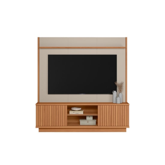 Home 180Cm Tv Ate 75P Ravenna Linea Brasil  Canela Off White