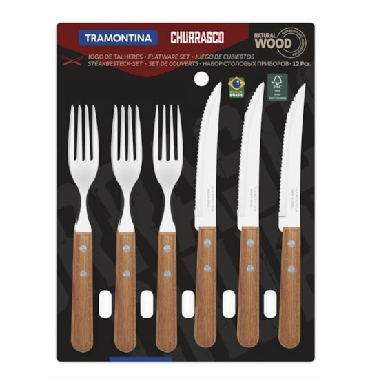 Jogo De Talheres 12 Pcs Dynamic Inox  Inox