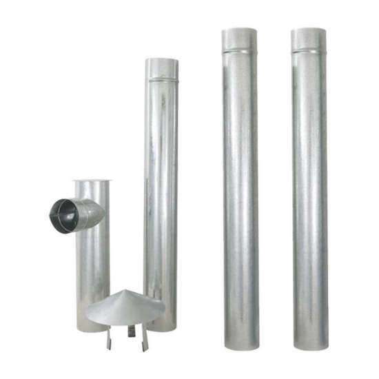 Kit Chaminé 115Mm Inox 0,43Mm Cd28 Lenha Inox Kit Chaminé 115Mm Inox 0,43Mm Cd28 Lenha Inox