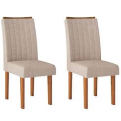 Kit Com 2 Cadeiras Celina. Rust Terrara/Linho S Kit Com 2 Cadeiras Celina. Rust Terrara/Linho S