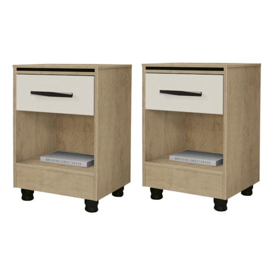 Kit Com 2 Mesas De Cabeceira Delta Fenix 100% Mdf Teka Off Kit Com 2 Mesas De Cabeceira Delta Fenix 100% Mdf Teka Off