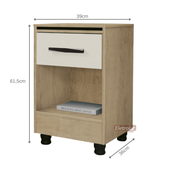 Kit Com 2 Mesas De Cabeceira Delta Fenix 100% Mdf Teka Off Kit Com 2 Mesas De Cabeceira Delta Fenix 100% Mdf Teka Off