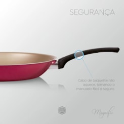 Kit Frigideira Francesa Al 16 20 24Cm Bege/Cereja