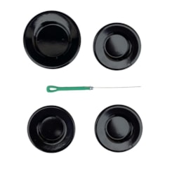 Kit Tampinhas Espalhador De Chamas Cooktop 4 Bocas Fischer + Agulha Brinde Kit Tampinhas Espalhador De Chamas Cooktop 4 Bocas Fischer + Agulha Brinde