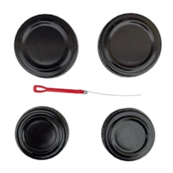 Kit Tampinhas Espalhador De Chamas Fogão Braslar Sirius 2020 4 Bocas Original + Agulha Brinde Kit Tampinhas Espalhador De Chamas Fogão Braslar Sirius 2020 4 Bocas Original + Agulha Brinde