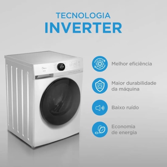Lava E Seca 11Kg Mf201d110wb/Wk Midea  Branco