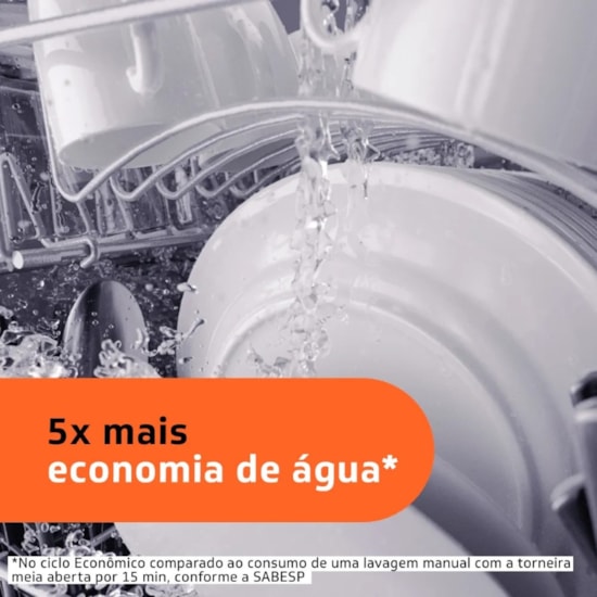 Lava-Louças Compact 8 Serviços Brastemp Prata