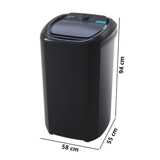 Lavadora De Roupas 10Kg Lwbe10 Confort Wanke Preto