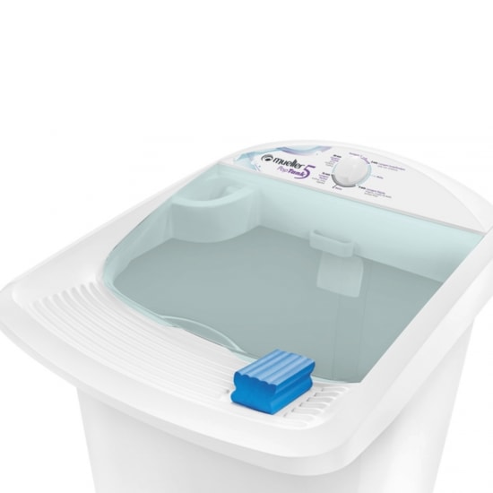 Lavadora De Roupas 5Kg Poptank Mueller Branco Lavadora De Roupas 5Kg Poptank Mueller Branco