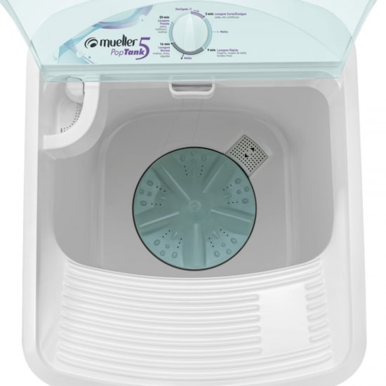Lavadora De Roupas 5Kg Poptank Mueller Branco Lavadora De Roupas 5Kg Poptank Mueller Branco