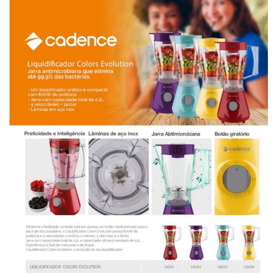 Liquidificador 800W Liq351 Evolution 220 Vermelho Liquidificador 800W Liq351 Evolution 220 Vermelho