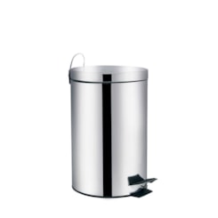 Lixeira 12 Litros Inox Linha Agata Mor Prata