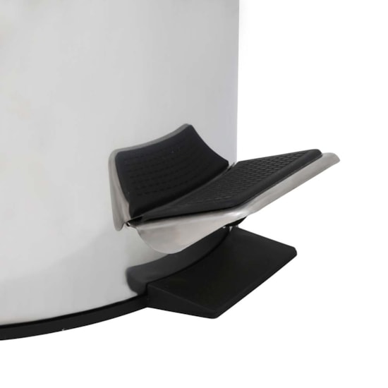 Lixeira 12 Litros Inox Linha Agata Mor Prata Lixeira 12 Litros Inox Linha Agata Mor Prata