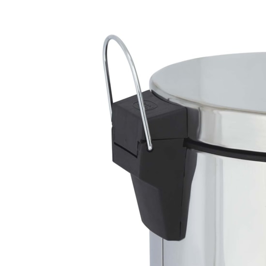 Lixeira 12 Litros Inox Linha Agata Mor Prata Lixeira 12 Litros Inox Linha Agata Mor Prata