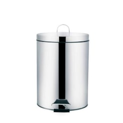 Lixeira 5 Litros Inox Linha Agata Mor Prata Lixeira 5 Litros Inox Linha Agata Mor Prata
