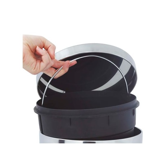Lixeira 5 Litros Inox Linha Agata Mor Prata Lixeira 5 Litros Inox Linha Agata Mor Prata