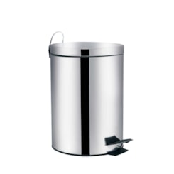 Lixeira 5 Litros Inox Linha Agata Mor Prata