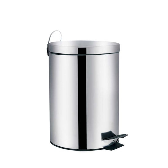 Lixeira 5 Litros Inox Linha Agata Mor Prata Lixeira 5 Litros Inox Linha Agata Mor Prata