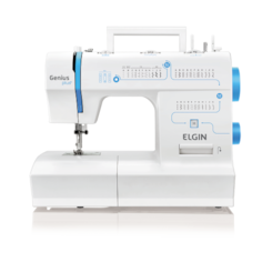 Maquina De Costura Jx-4035 Genius Plus Branco/Azul Maquina De Costura Jx-4035 Genius Plus Branco/Azul