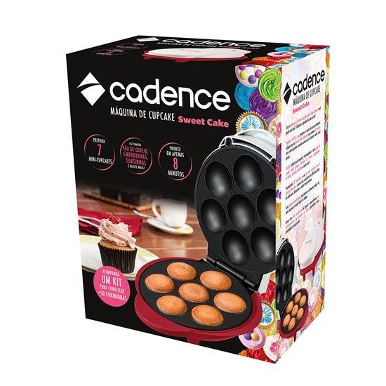 Máquina De Cupcakes Cadence Sweet Cakes Branco/Vermelho