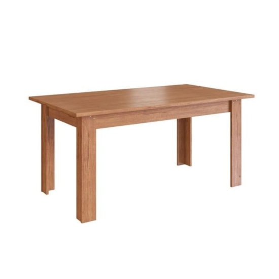 Mesa 1,50 X 84 Cm Sem Vidro Canto Reto Canela