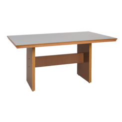 Mesa 180 X 90Cm Lemnos Com Vidro Nude Carvalho Mesa 180 X 90Cm Lemnos Com Vidro Nude Carvalho