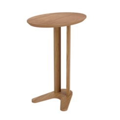 Mesa Auxiliar Oval 60Cm Dalla Costa Freijó Mesa Auxiliar Oval 60Cm Dalla Costa Freijó