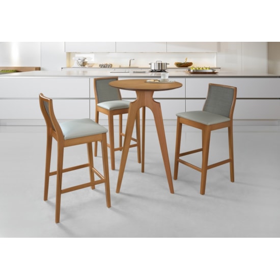Mesa Bistrô Grecia Móveis Scapin Amendoa