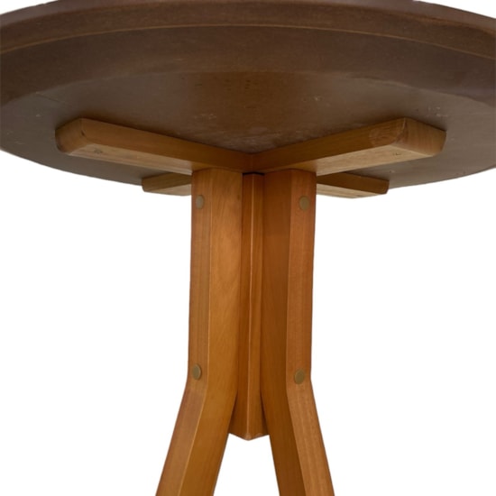 Mesa Bistrô Olímpia Móveis Scapin Avelã Mesa Bistrô Olímpia Móveis Scapin Avelã