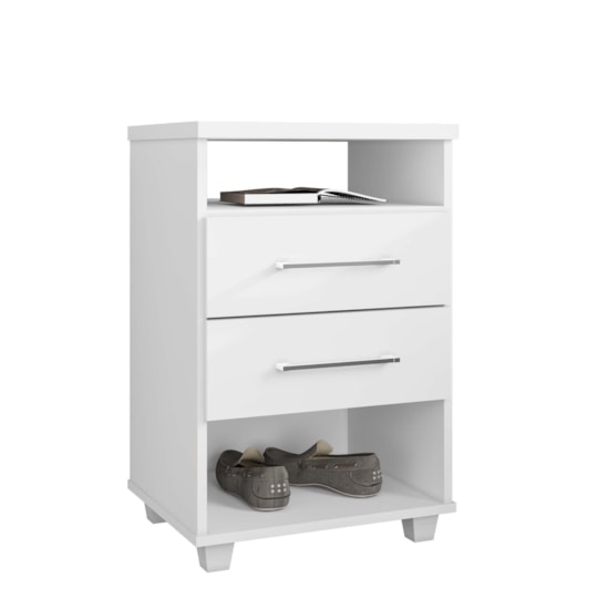 Mesa Cabeceira Valente Rud Rack Branco