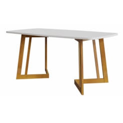 Mesa California 170X90 Tampo Oval Mdf Cerejeira/Nevaska