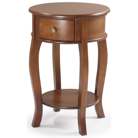 Mesa De Apoio Redonda 1 Gav 1 Prat Linz Imbuia Glazer